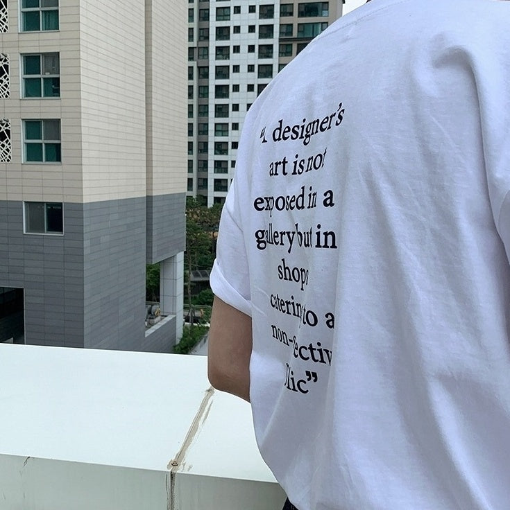 Summer Casual Loose Letter Tee