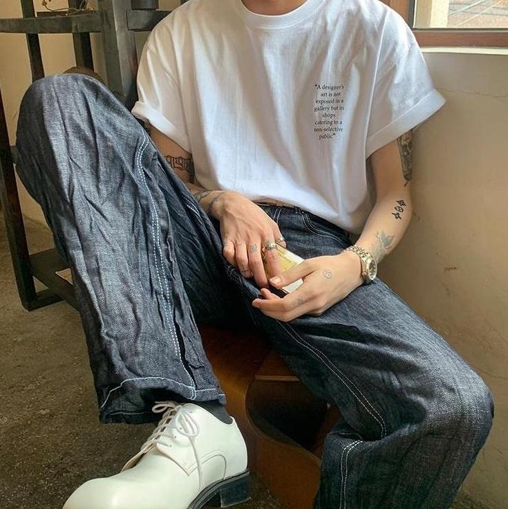 Summer Casual Loose Letter Tee