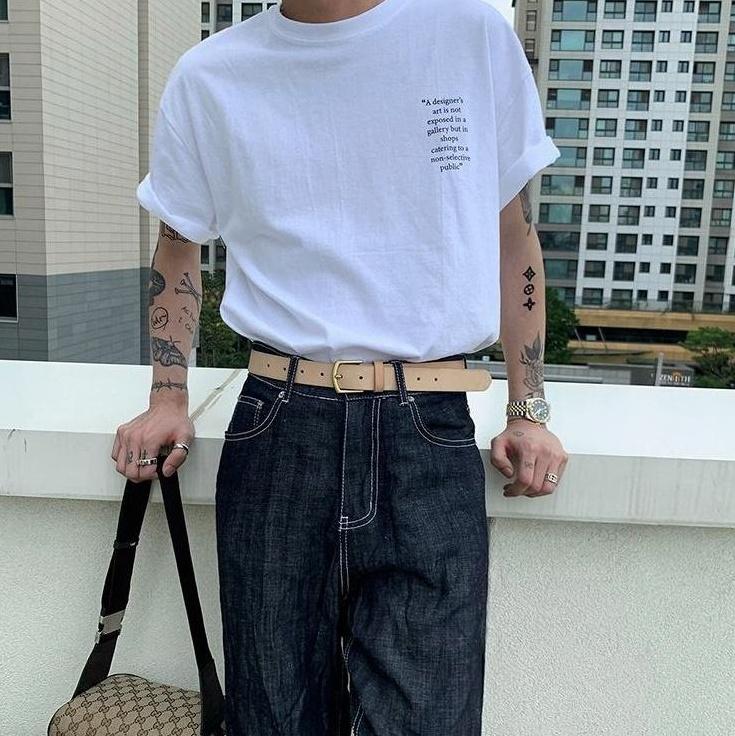 Summer Casual Loose Letter Tee