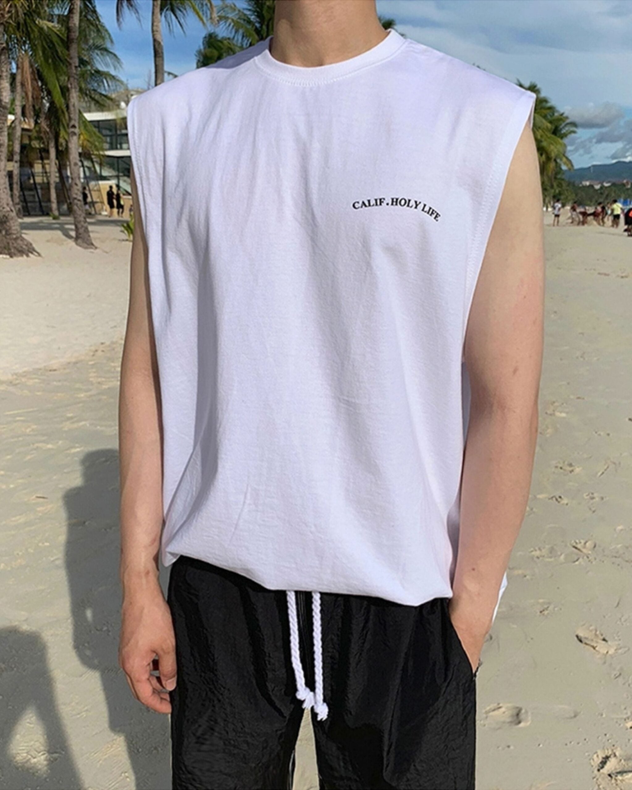 Summer Casual Sleeveless Beach Tank Top