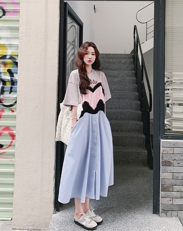 Summer Floral Print Casual Maxi Dress