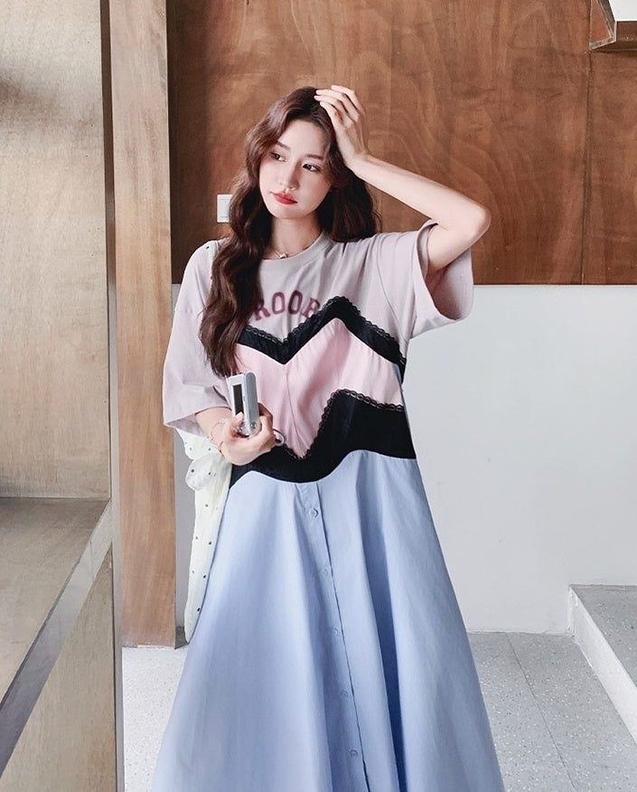 Summer Floral Print Casual Maxi Dress
