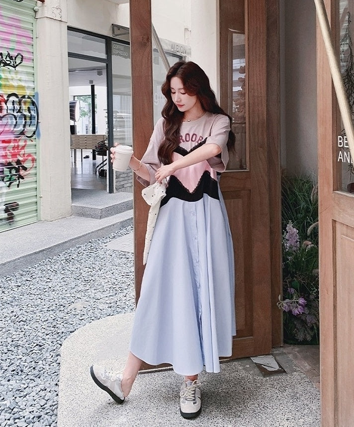 Summer Floral Print Casual Maxi Dress