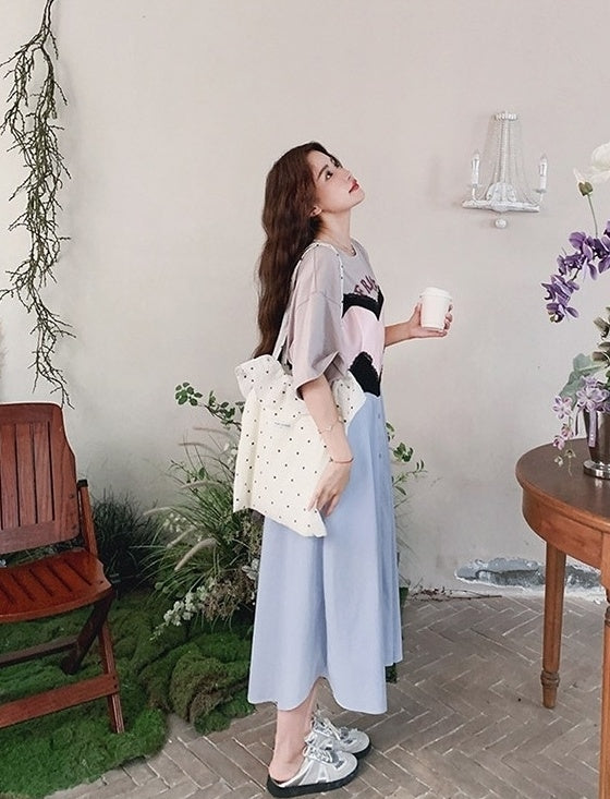 Summer Floral Print Casual Maxi Dress