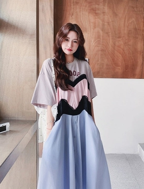 Summer Floral Print Casual Maxi Dress