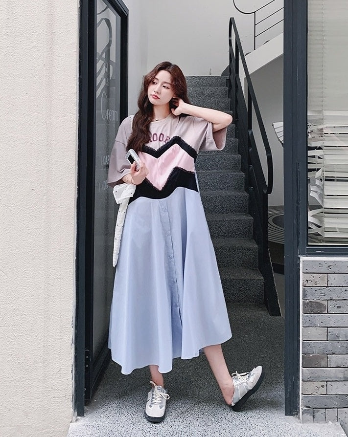 Summer Floral Print Casual Maxi Dress