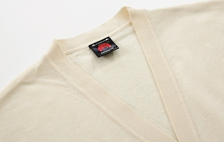 Summer Knit Cardigan Casual Ice Silk Tee