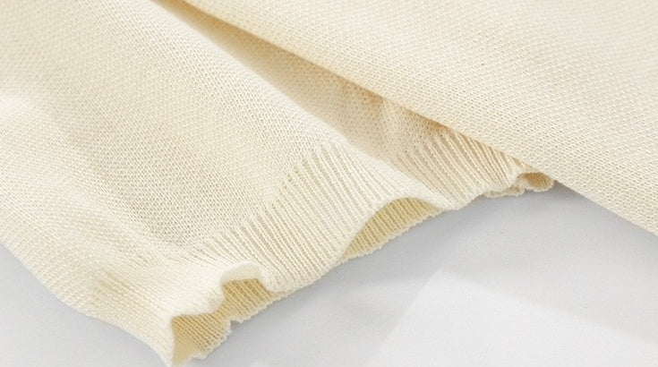 Summer Knit Cardigan Casual Ice Silk Tee
