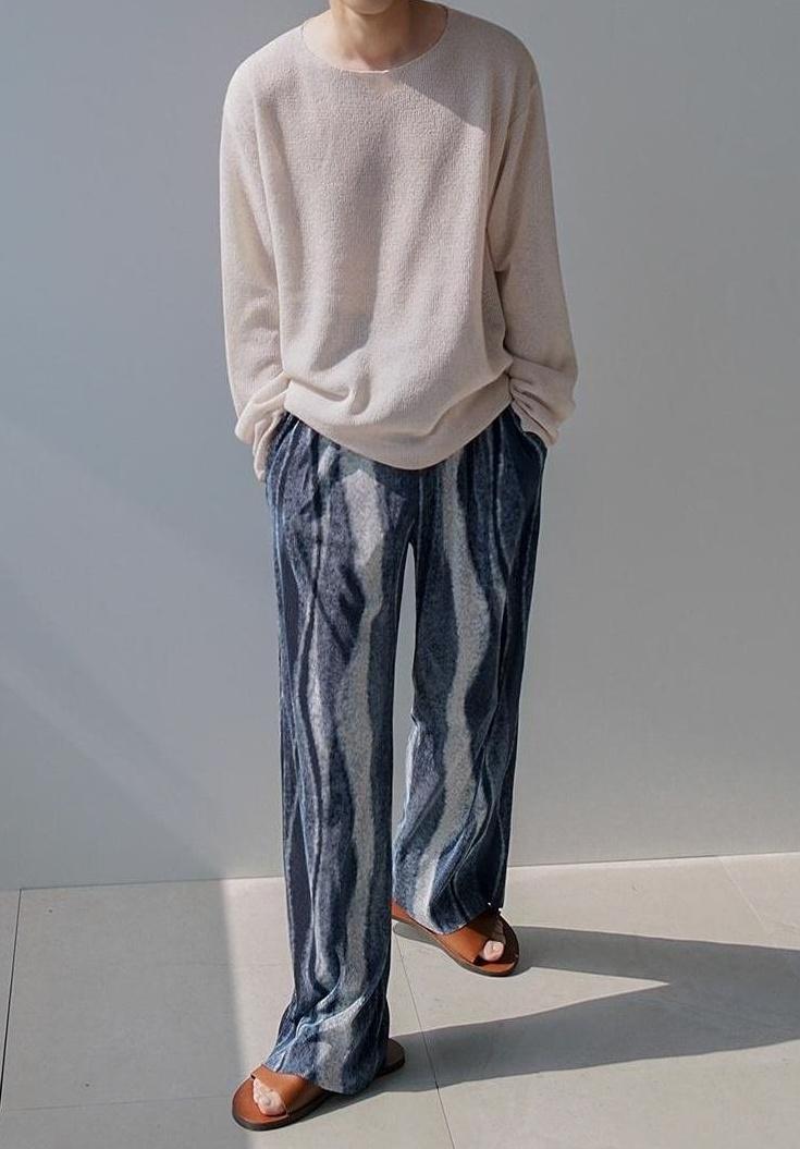 Summer Knit Long Sleeve Tee