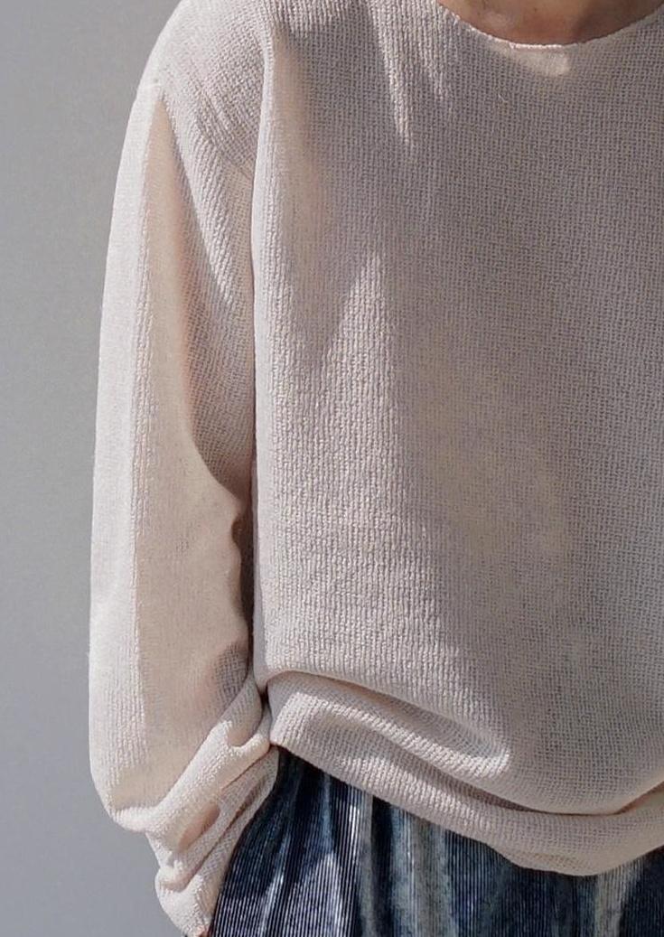 Summer Knit Long Sleeve Tee