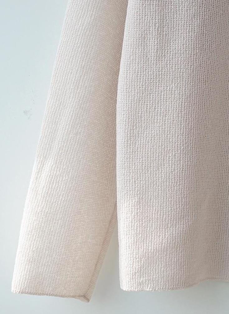 Summer Knit Long Sleeve Tee