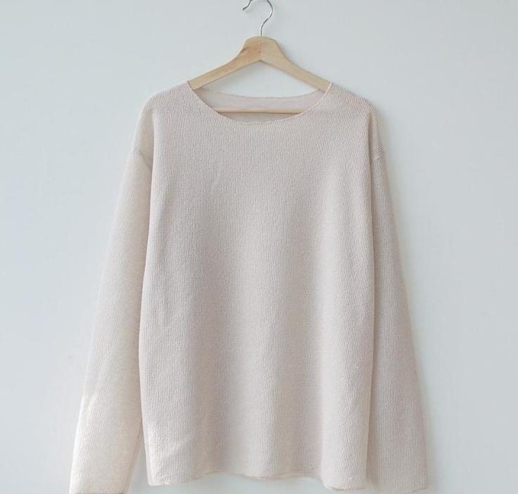 Summer Knit Long Sleeve Tee
