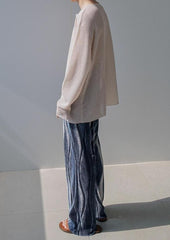 Summer Knit Long Sleeve Tee