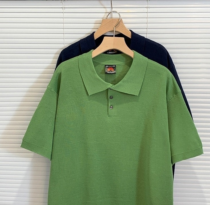Summer Knit Lightweight Polo Shirt