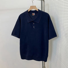 Summer Knit Lightweight Polo Shirt