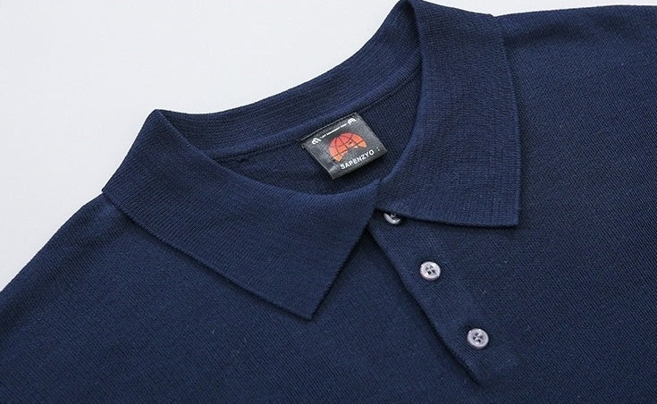 Summer Knit Lightweight Polo Shirt