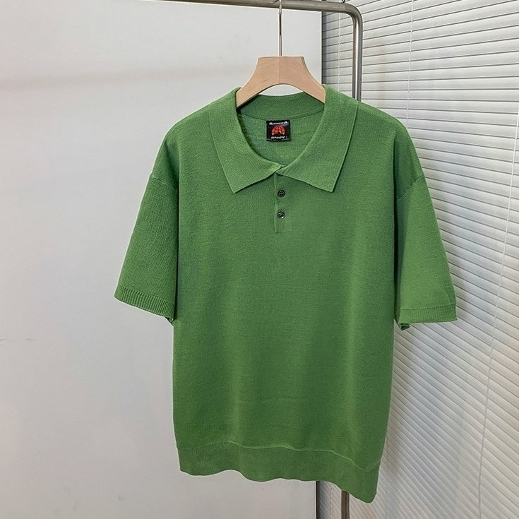 Summer Knit Lightweight Polo Shirt