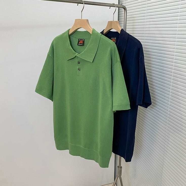 Summer Knit Lightweight Polo Shirt