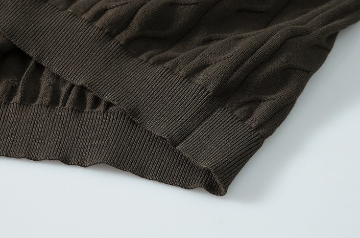 Summer Knit Loose Polo Shirt