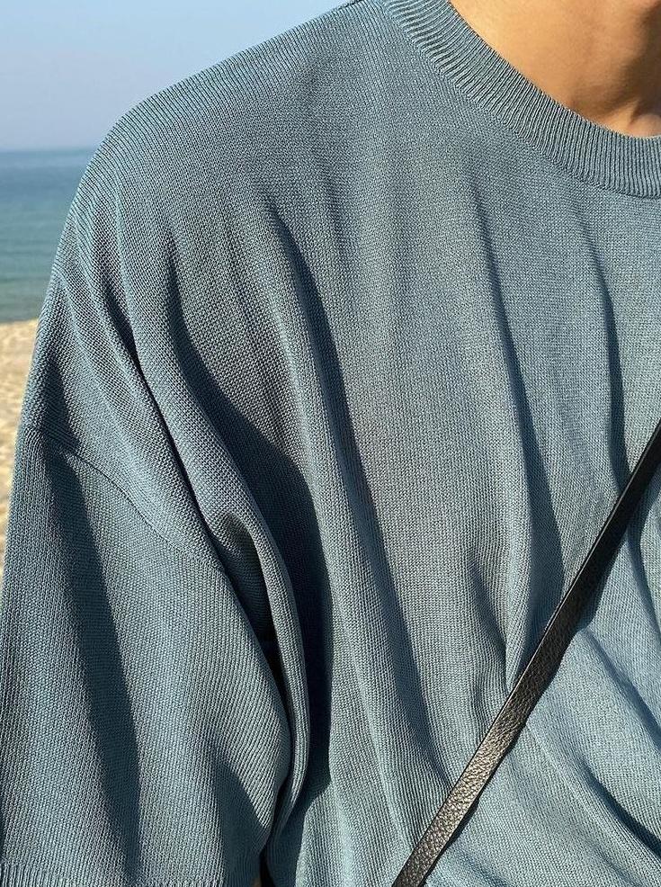 Summer Knit Relaxed Fit Crewneck Tee
