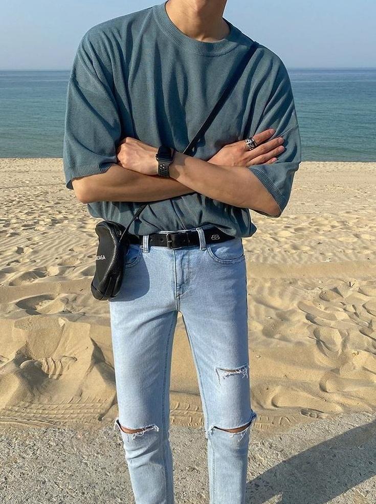 Summer Knit Relaxed Fit Crewneck Tee