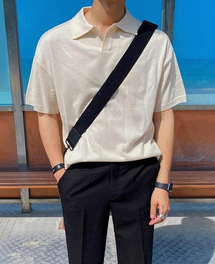 Summer Knit Short Sleeve Sweater