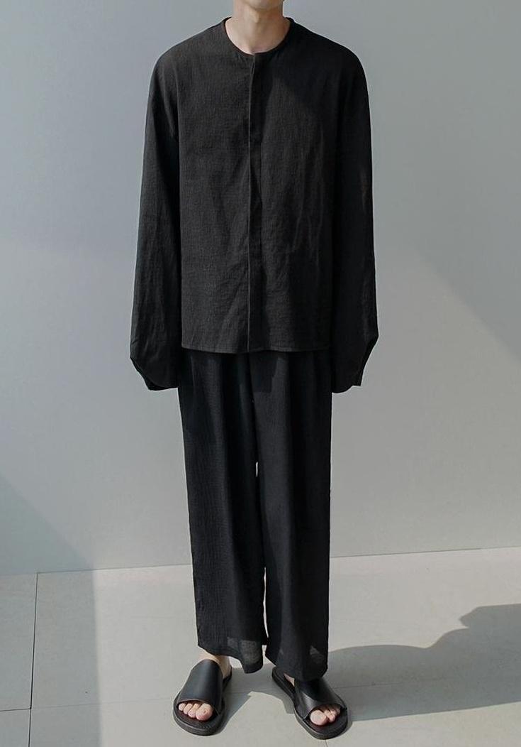 Summer Lightweight Linen Wideleg Pants