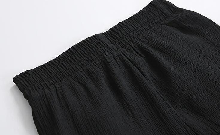 Summer Lightweight Linen Wideleg Pants