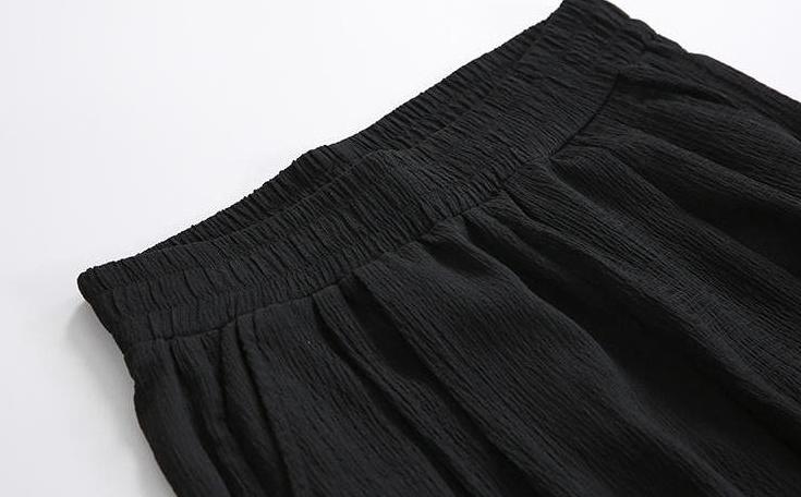 Summer Lightweight Linen Wideleg Pants