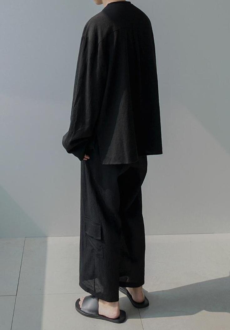 Summer Lightweight Linen Wideleg Pants