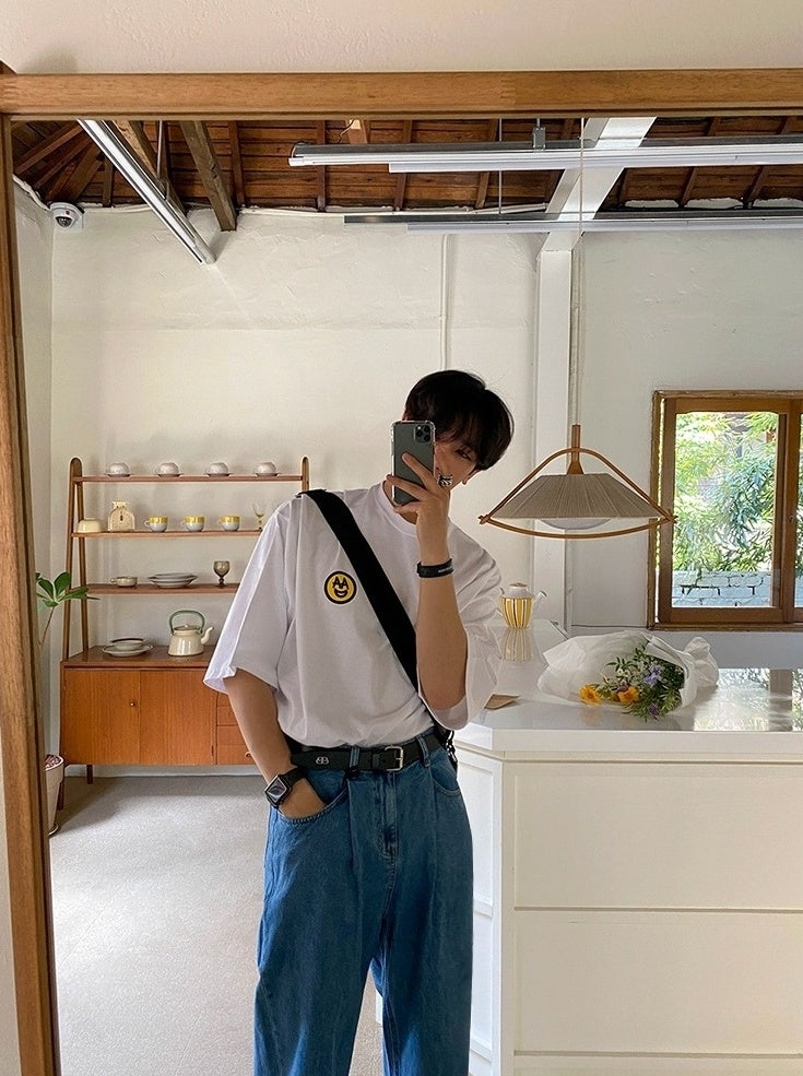 Summer Loose Fit Denim Trousers