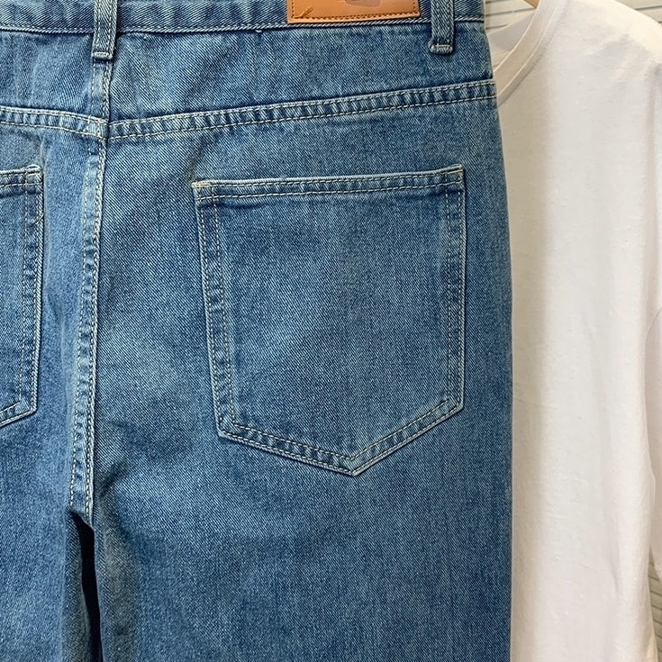 Summer Loose Fit Denim Trousers