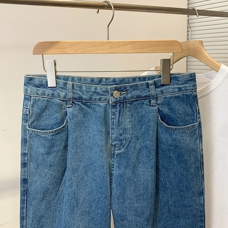 Summer Loose Fit Denim Trousers