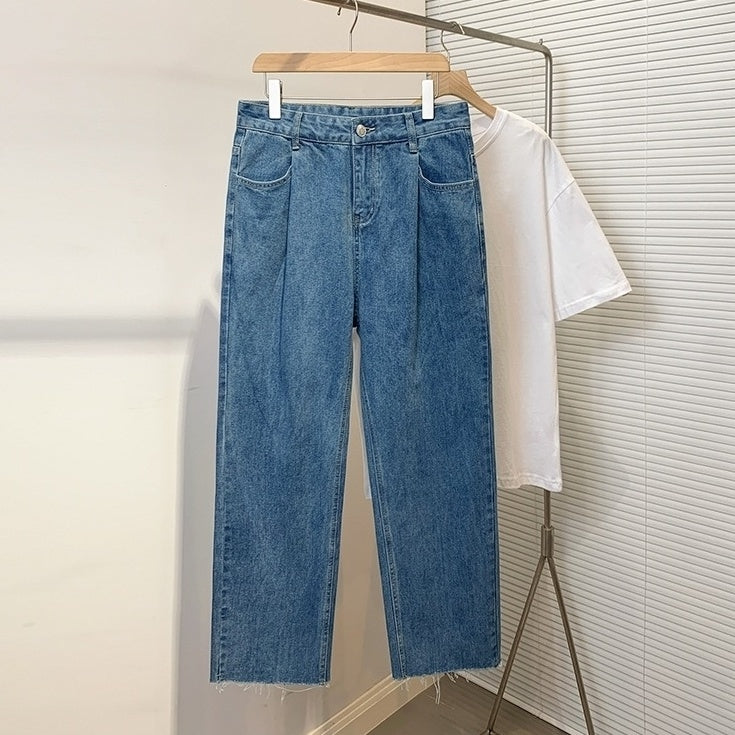 Summer Loose Fit Denim Trousers