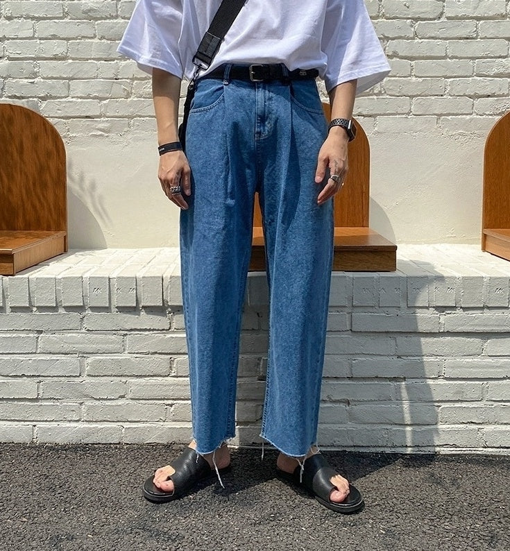 Summer Loose Fit Denim Trousers