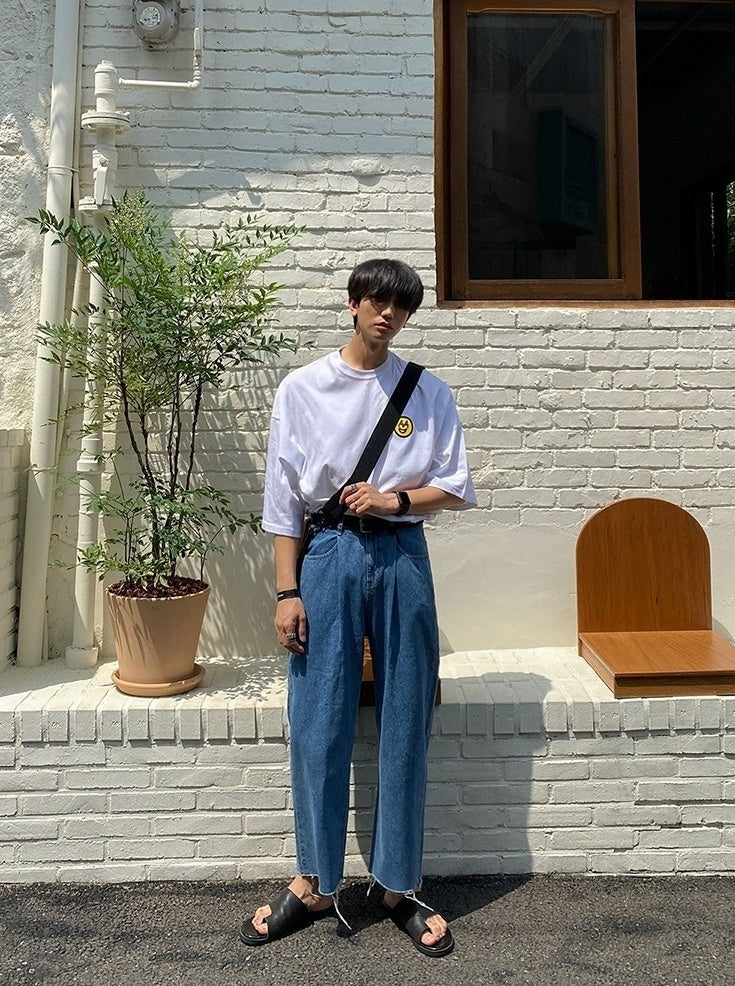 Summer Loose Fit Denim Trousers