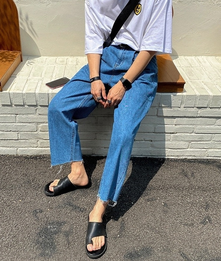 Summer Loose Fit Denim Trousers