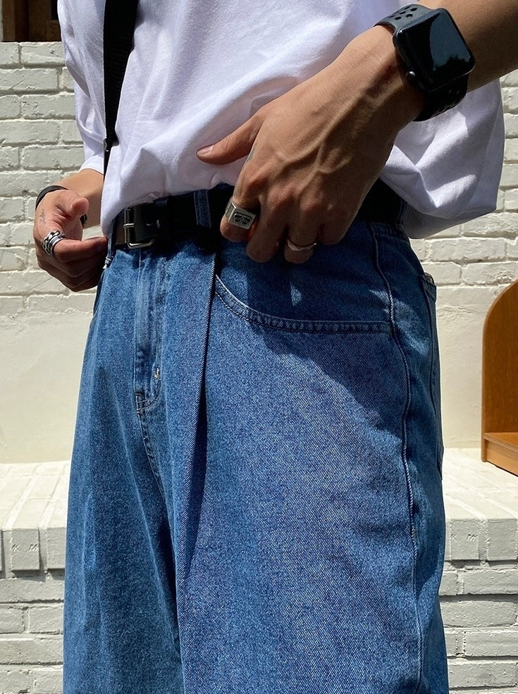 Summer Loose Fit Denim Trousers