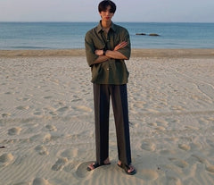 Summer Loose Short Sleeve Shirt Korean Style Jacket