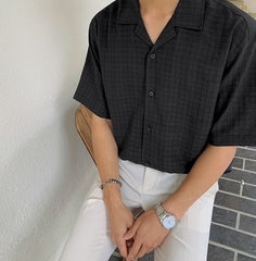 Summer Plaid Loose Casual Shirt