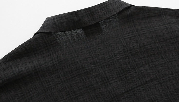 Summer Plaid Loose Casual Shirt