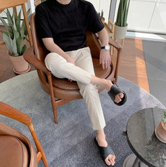 Summer Short Sleeve Knitted T-Shirt