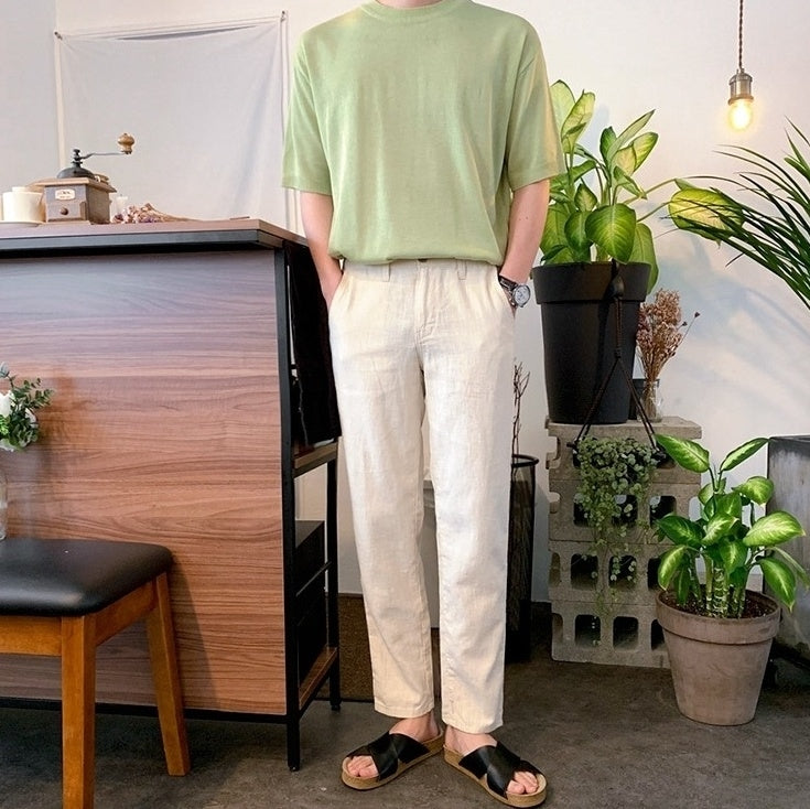 Summer Short Sleeve Knitted T-Shirt