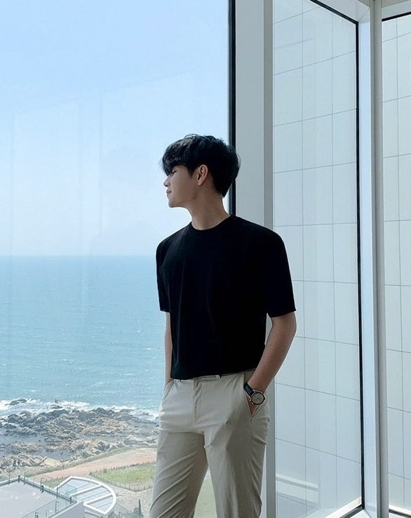 Summer Short Sleeve Knitted T-Shirt