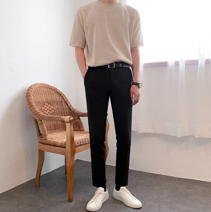 Summer Short Sleeve Knitted T-Shirt