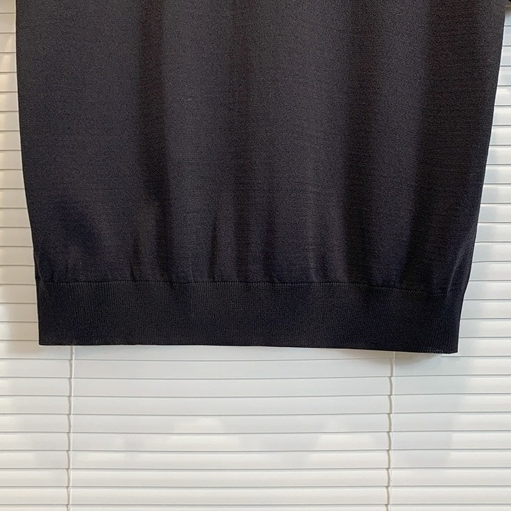 Summer Short Sleeve Knitted T-Shirt