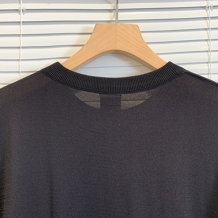 Summer Short Sleeve Knitted T-Shirt