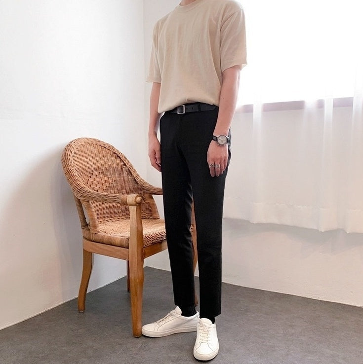 Summer Short Sleeve Knitted T-Shirt