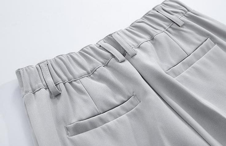 Summer Slim Fit Tailored Trousers