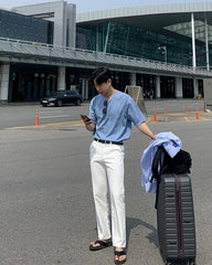 Summer White Straight Jeans